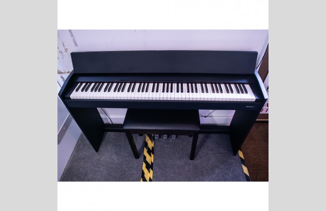 Roland F107 Black Satin Digital Piano, Used - Complete Package (SN:ZOP2588) - Image 1